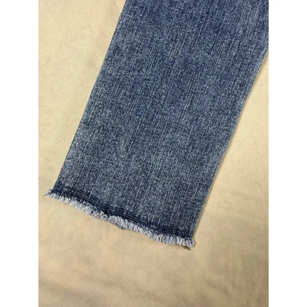 Gap Kids Jeans Size 12 Sky Jegging Ankle High Rise & Ankle with Distressed Hem